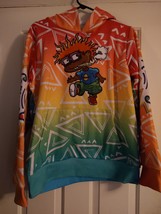 Nickelodeon Rugrats Chuckie Hoodie Men&#39;s Size M Unisex Graphic Print Pullover - £27.18 GBP