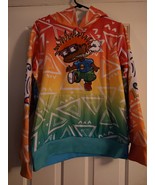 Nickelodeon Rugrats Chuckie Hoodie Men&#39;s Size M Unisex Graphic Print Pul... - $34.55