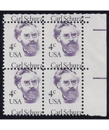 1847 - 4c Huge Misperf Error / EFO Pl# Block Change of Design &quot;Carl Schu... - €51,67 EUR