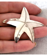 Sterling Silver Signed ID Vintage STARFISH Brooch Pin - £20.65 GBP