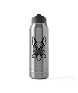 PEEKING GERMAN SHEPHERD 30 oz Stainless Steel Water Bottle - $61.67 CAD