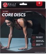 Bally Total Fitness Gliding Core Disc - Black (2 Pack) - £20.48 GBP
