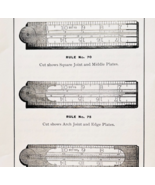 1900 Stanley Tools Boxwood Rulers Advertisement Victorian Wood Engraving... - $368.56 MXN
