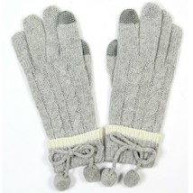 Women&#39;s Fashion Glove Knitted Screentouch Smart Gloves with Pom Poms - $10.99