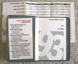 PORSCHE OFFICIAL 968 911 928 RS AMERICA ROADSTER FACT BOOK BROCHURE 1993... - £31.42 GBP