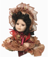 Joann Verdi Porcelain Poseable Jointed Doll Girl Victorian Dress 6.5&quot; - $29.95