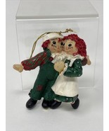 RAGGEDY ANN &amp; ANDY Christmas Ornament Simon &amp; Schuster S&amp;S VINTAGE 1998 - £7.78 GBP
