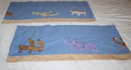 Kidsline Noahs Ark Starry Night Valances Animals Giraffe Elephant Fox Bl... - €12,72 EUR