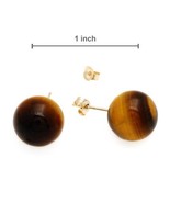 TIGER EYE STUD EARINGS - £11.75 GBP