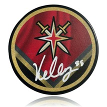 Keegan Kolesar Autographed Vegas Golden Knights Retro Puck COA Inscriptagraphs - £54.31 GBP