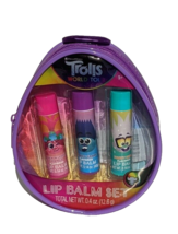 DreamWorks Trolls World Tour Lip Balm 3 Pack with Zippered Case New - £6.44 GBP