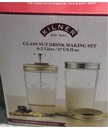 Ship N 24 Hours. New-Kilner Glass Nut Drink Making Set: 0.5 Litre/17 Fl Oz. - $742.66 MXN