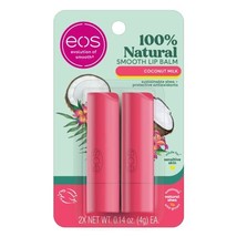 eos Natural Shea Lip Balm, Honey Apple, Coconut Milk &amp; Raspberry Kiwi Sp... - $136.99 MXN