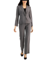 Le Suit Womens Size 22W  Notch Collar 2pc Pantsuit One Button Jacket Gra... - $99.89 Le Suit Womens Size 22W  Notch Collar 2pc Pantsuit One Button Jacket Gra... - $99.89