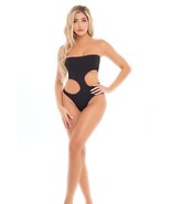 Pink Lipstick Fatale Cutout Bodysuit O/S - $14.78