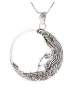 Jewelry Trends Sterling Silver Celtic Triquetra Moon Goddess Trinity Knot Pendan - $47.56 - $75.02