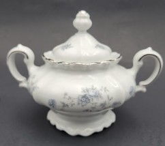 Johann HAVILAND Fine China Blue Garland Sugar Bowl Bavaria Germany Vintage  - £12.92 GBP