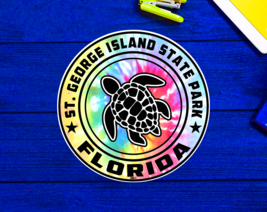 St. George Island State Park Florida Beach Sticker Decal 3&quot; Vinyl Sea Turtle - £4.12 GBP