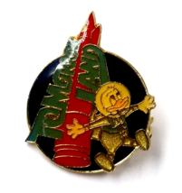 VTG Walt Disney Tomorrowland Donald Duck Astronaut Enamel Pin Brooch Sou... - $9.99