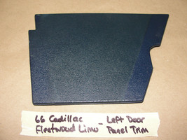 1966 Cadillac Fleetwood 66 Limo Limousine Left Front Door Panel Trim Dark Blue - £31.00 GBP