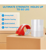 Packing Sealing Tape 4 Rolls Shipping Packaging Box Clear Heavy Duty Dis... - $66.60 CAD+