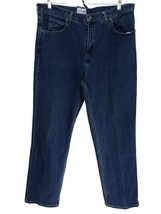 Saddlebred Men Jeans Denim Pants Relaxed Fit Size 40x32 Dark Wash - £11.19 GBP