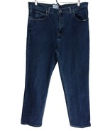 Saddlebred Men Jeans Denim Pants Relaxed Fit Size 40x32 Dark Wash - £11.20 GBP