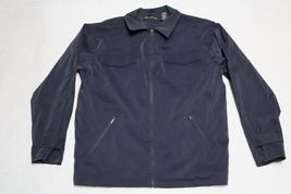 NO BOUNDARIES Mens Dark Gray Blue Polyvinyl Jacket Size L (NWOT) rain - $49.99
