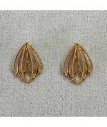 Vintage AVON Gold-tone Filigree Open Work Clip On Earrings - $30.87 CAD