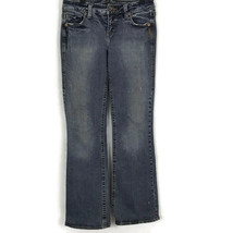 Silver Womens Jeans Size 28 Lola Stretch Embellished Pockets Stretch Denim  - $33.96