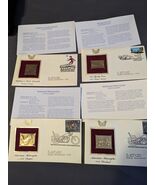 Lot of 4 Golden Replicas of US Stamps In Original Envelope&#39;s - €6,79 EUR