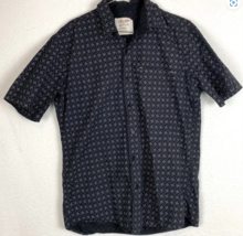 Mens Black/white button-down shirt size Large Hudson &amp; Barrow NYC - $5.51 CAD