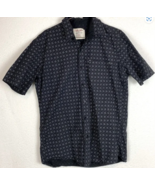 Mens Black/white button-down shirt size Large Hudson &amp; Barrow NYC - $5.48 CAD