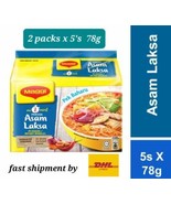 2 packs x5&#39;s 78g -2 Minute Maggi Instant Noodles Asam Laksa popular in M... - $80.55 CAD