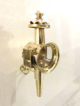 Vintage Brass Marine Anchor 14&quot; Oil Lamp ~ Nautical Wall Hanging Ship Lantern - £40.58 GBP