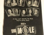 The Mole Tv Series Print Ad Vintage Reality Show TPA1 - £4.66 GBP