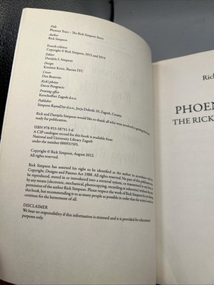 Phoenix Tears - The Rick Simpson Story PB 2012 Item image 7