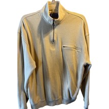 Pendleton Men&#39;s M yellow long sleeve 1/4 zip pullover cotton sweater - $29.70