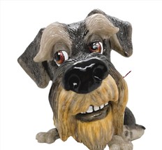 Little Paws Schnauzer Dog Figurine 3.9" High Sculpted Pet 322-LP-ZAK Gray Tan