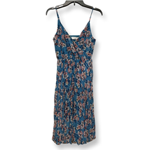 Ali &amp; Jay Womens Slip Dress Blue Multicolor Floral Lined Spaghetti Strap S - £31.33 GBP
