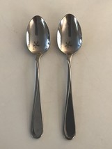 Satin Flight Oneida 2 Teaspoons 6 1/8&quot; Stainless Steel Flatware Glossy  - $11.76