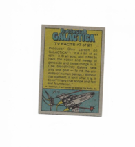 BattleStar Galactica Trading Card 1978 Vintage #77 Dirk Benedict - £1.38 GBP