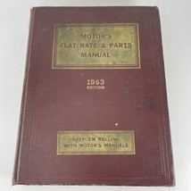 Motor&#39;s Flat Rate and Parts Manual 1953 25th Edition First Printing HC - £11.68 GBP