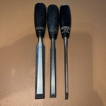 Vintage  Stanley No. 40  Lot of 3 Wood Chisels 1/4&quot; , 1/2&quot;,  3/4&quot;  Made ... - $1,549.25 MXN