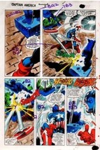 Original 1981 Gene Colan Captain America color guide art page 43: Marvel Comics - $83.66