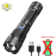 Flashlight Super Bright XHP70 Led Torch Light USB Rechargeable Camping Tactical - £19.48 GBP+