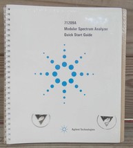 AGILENT 71209A MODULAR SPECTRUM ANALYZER QUICK START GUIDE - £11.79 GBP