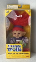 Treasure Trolls Poko Cheerleader Doll Lucky Wishstones Vintage 1998 Galoob New  - £15.57 GBP