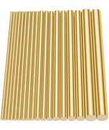 18Pcs Brass Solid round Rod Lathe Bar Stock Assorted for DIY Craft Tool,... - €11,96 EUR