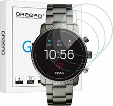 [3 Pack] Orzero for Fossil Men&#39;s Gen 4 Q Explorist HR Smartwatch Tempered Glass - £21.60 GBP